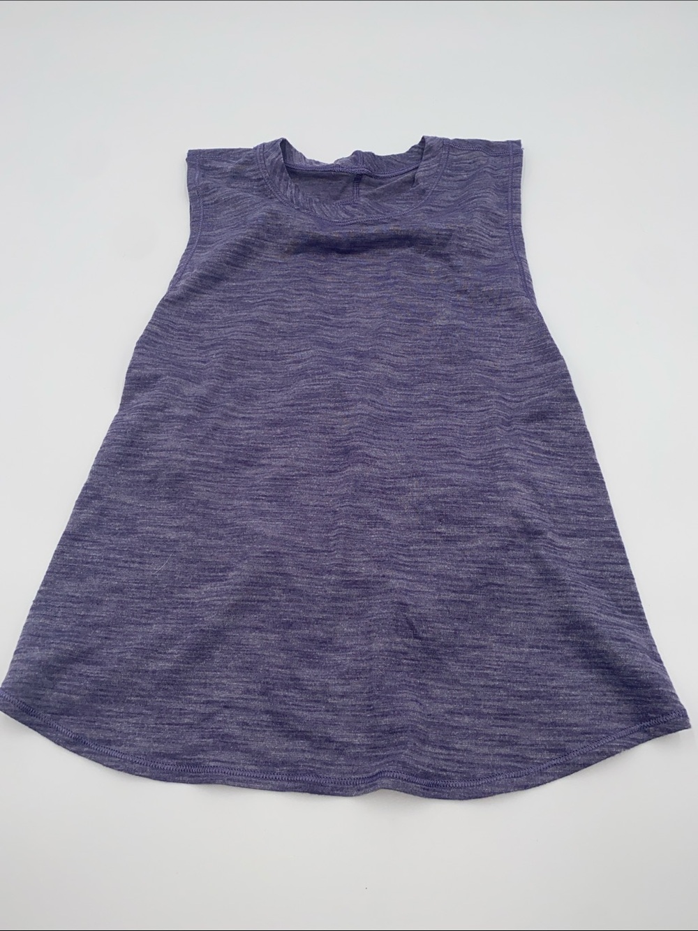 lululemon EUC Heathered Purple Cross-Back Tank size 4